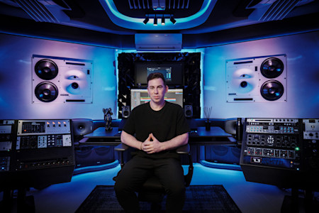 Hardwell in his private studio in Breda, Netherlands.